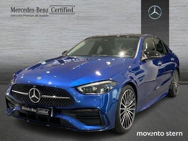 Azul Usado 2022 Mercedes C200 AMG line Berlina | 35.800 € (Precio justo) - Imagen 1/4