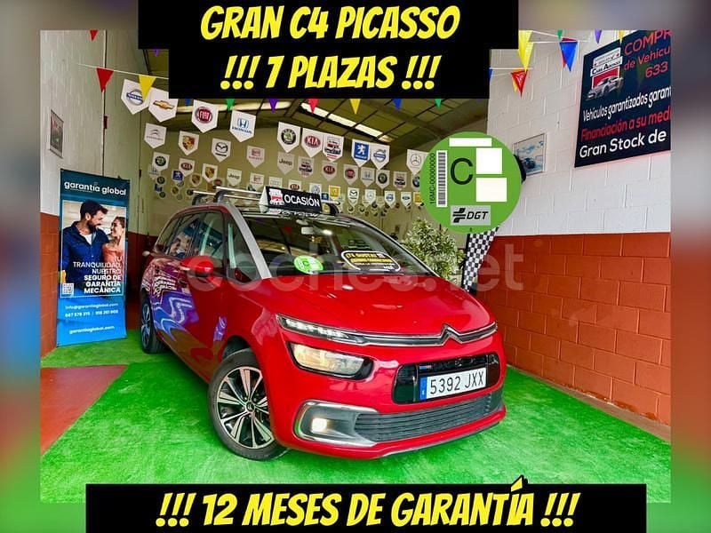 Granate Usado 2017 Citroën Grand C4 Picasso Feel Monovolumen | 8970 € (Precio justo) - Imagen 1/4