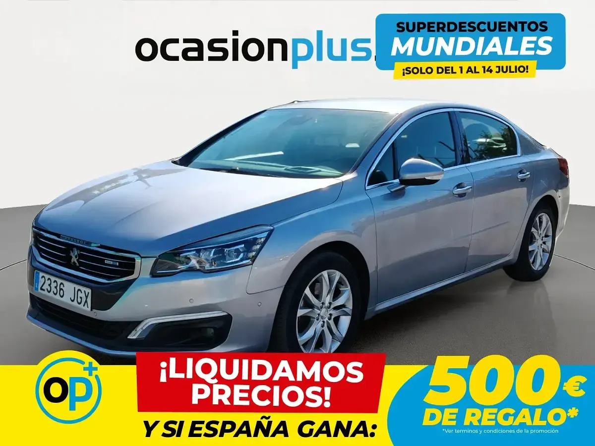 Usado Peugeot 508 Allure 150 CV (110 kW) 2015 Gris Berlina