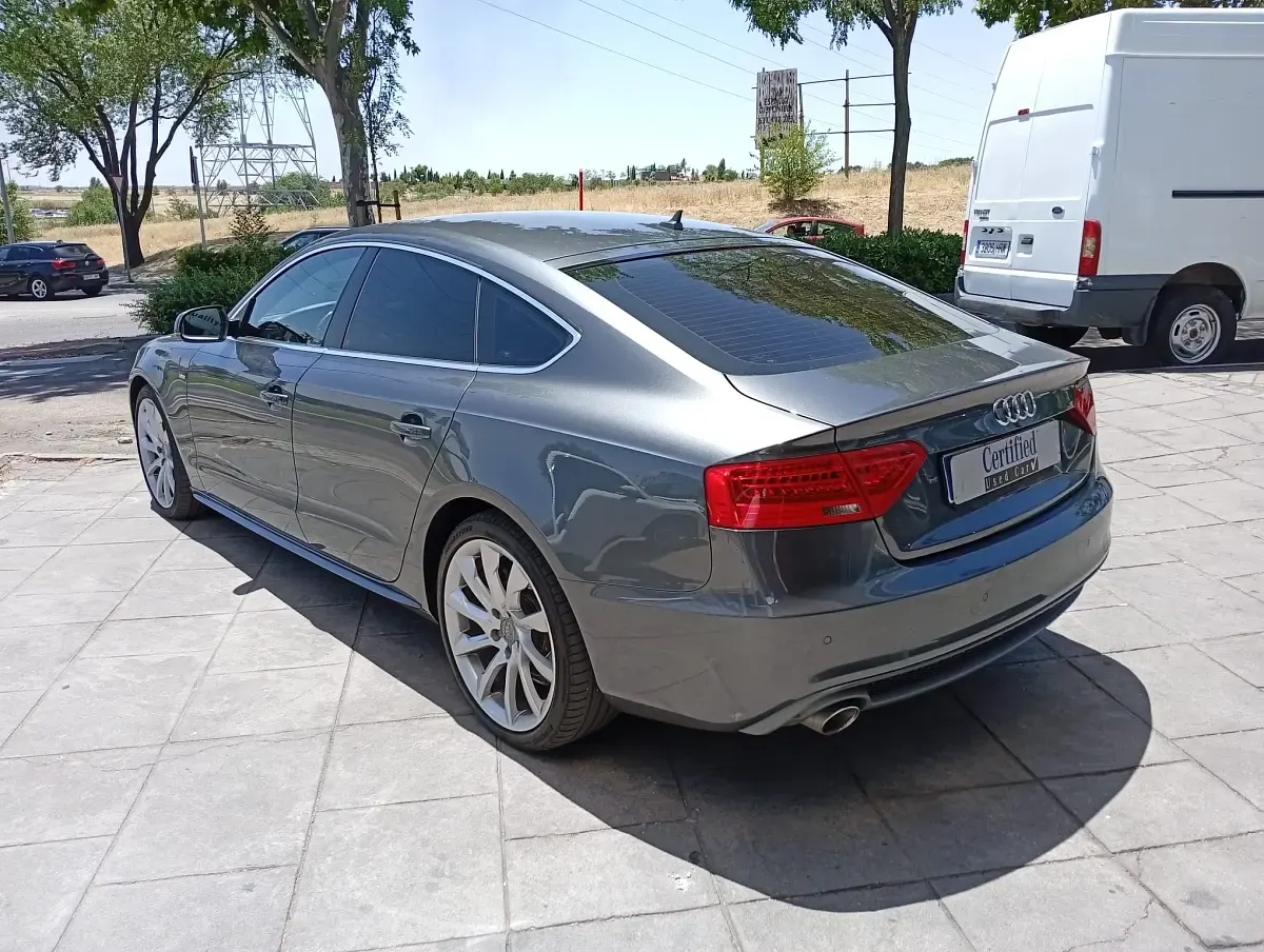 Usado Audi A5 Sportback S-Line 204 CV (150 kW) 2014 Gris Utilitario