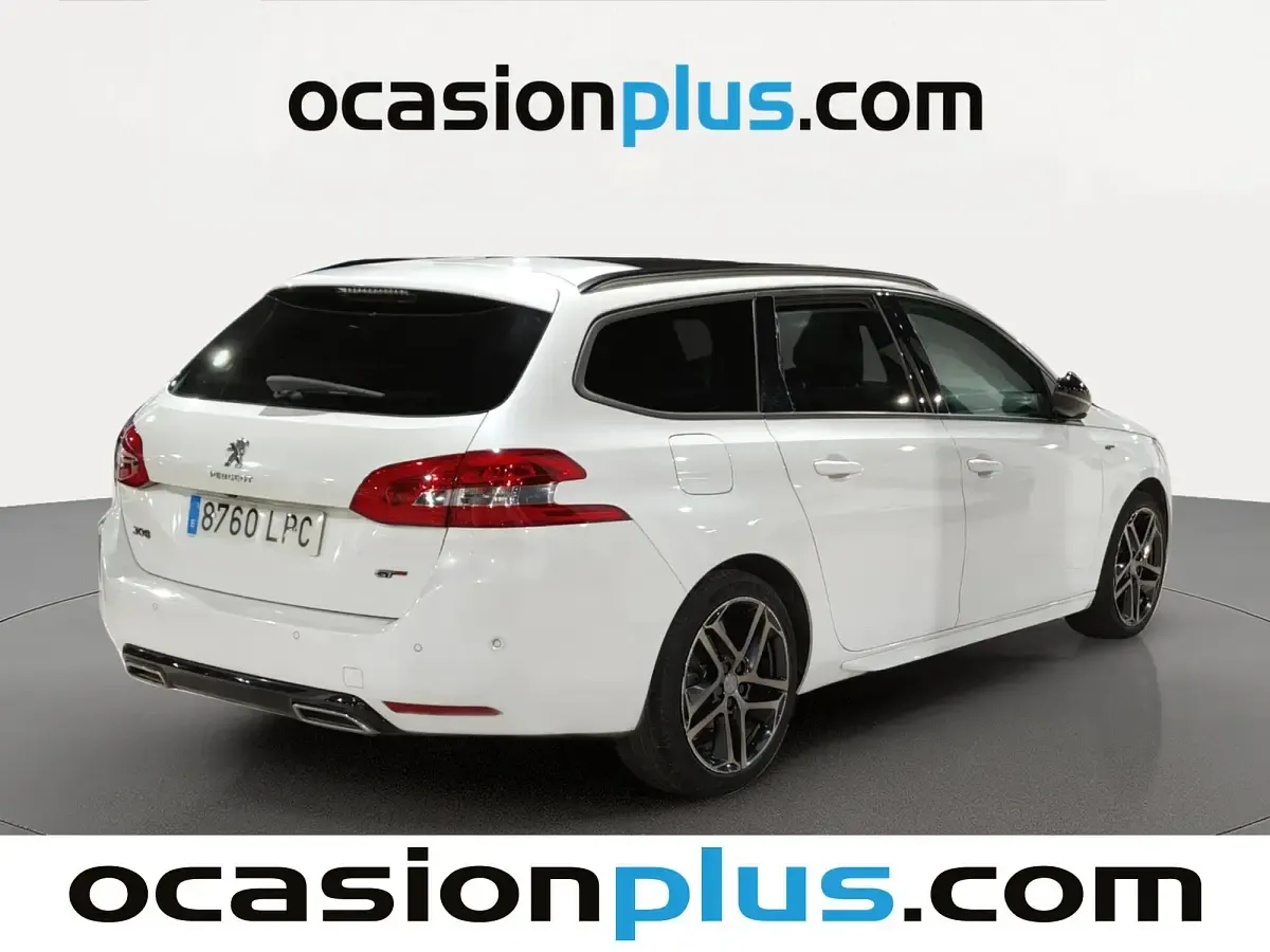 Usado Peugeot 308 SW GT 131 CV (96 kW) 2021 Blanco Familiar