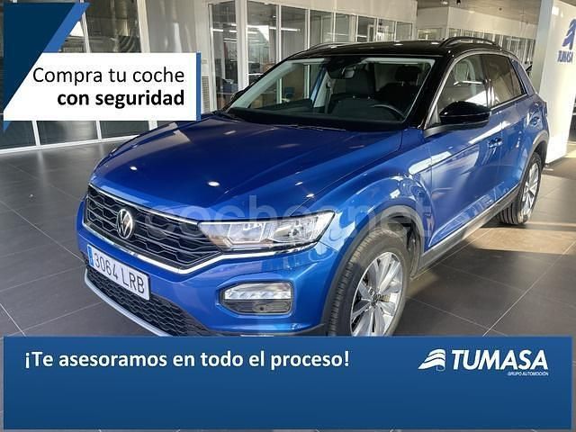 Azul Usado 2021 VW T-Roc Advance SUV | 18.490 € (Precio justo) - Imagen 1/4