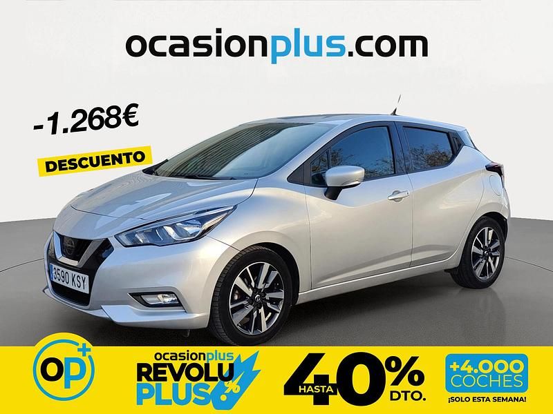 Usado Nissan Micra Acenta 100 CV (73 kW) 2019 Gris Utilitario