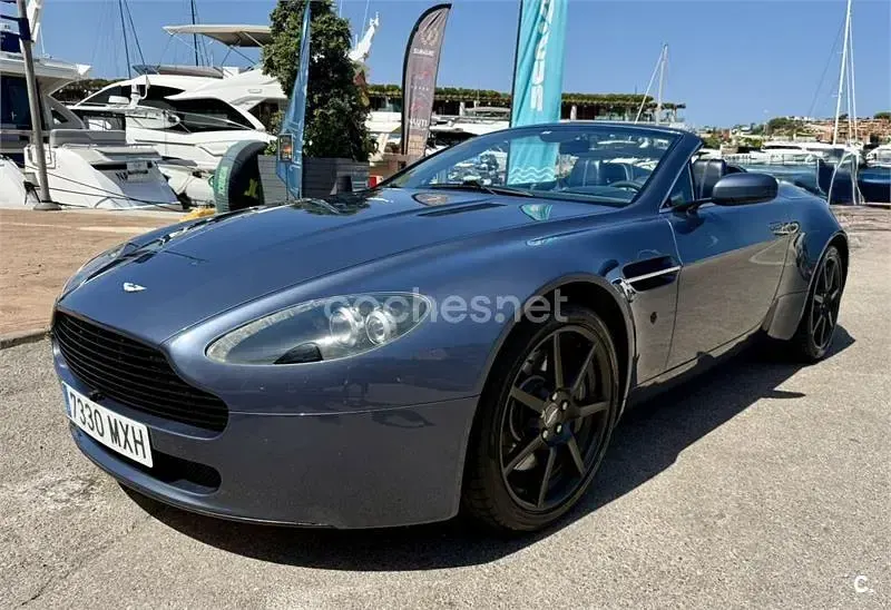 Usado Aston Martin V8 Vantage 380 CV (279 kW) 2007 Azul Descapotable
