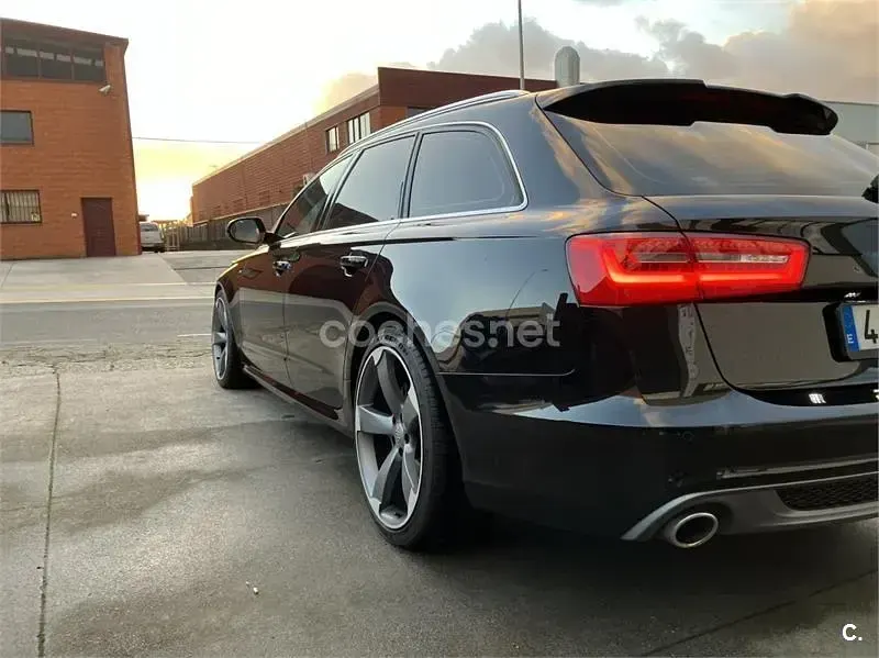 Usado Audi A6 S-Line 204 CV (150 kW) 2014 Negro Familiar