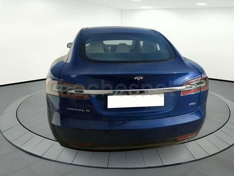 Usado Tesla Model S 450 kW (613 CV) 2018 Azul Utilitario