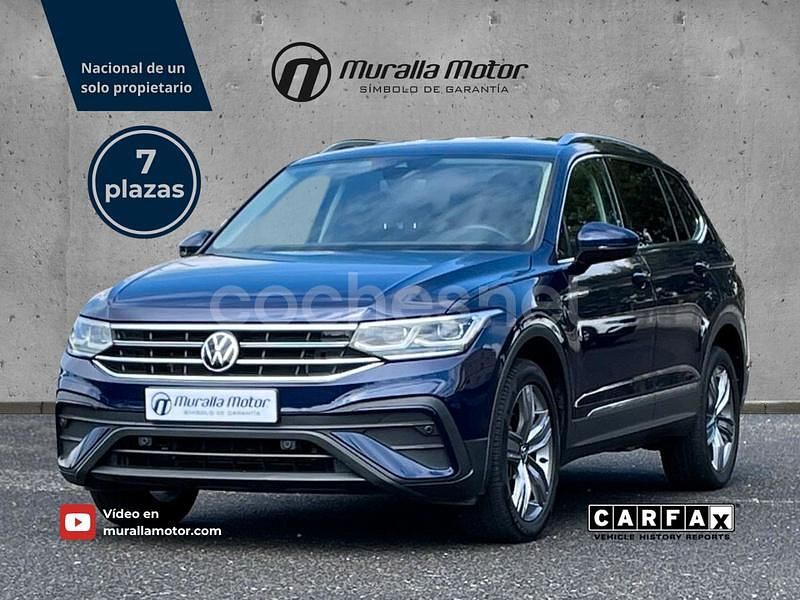 Azul Usado 2022 VW Tiguan Allspace Life SUV | 29.390 € (Precio justo) - Imagen 1/4