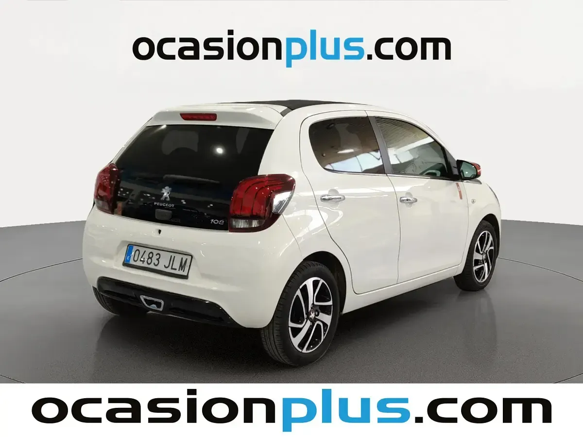 Usado Peugeot 108 Roland Garros 82 CV (60 kW) 2016 Blanco Utilitario
