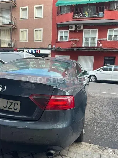 Usado Audi A5 190 CV (139 kW) 2008 Gris / plata Coupe