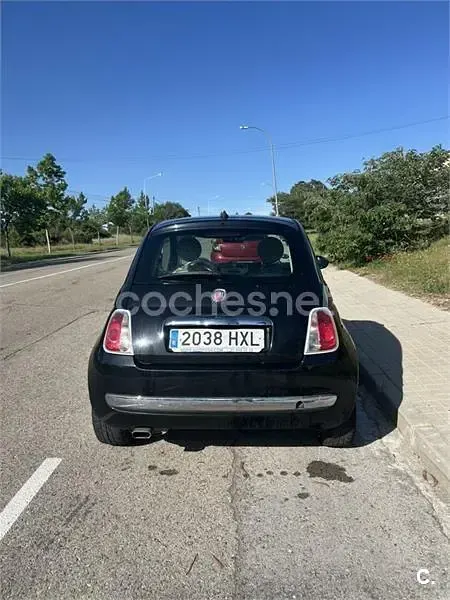 Usado Fiat 500 Lounge 69 CV (50 kW) 2014 Negro Berlina