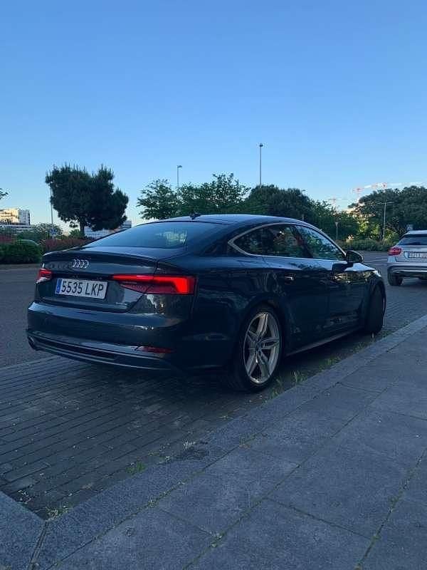 Usado Audi A5 Sportback S-Line 218 CV (160 kW) 2017 Gris / plata Utilitario