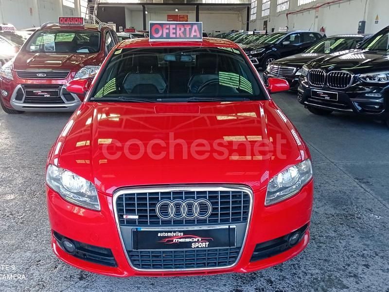 Rojo Usado 2008 Audi A4 S-Line Berlina | 6490 € (Precio justo) - Imagen 1/4