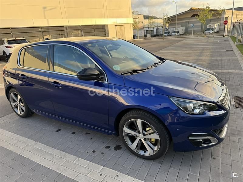 Usado Peugeot 308 GT-line 130 CV (95 kW) 2016 Azul Berlina