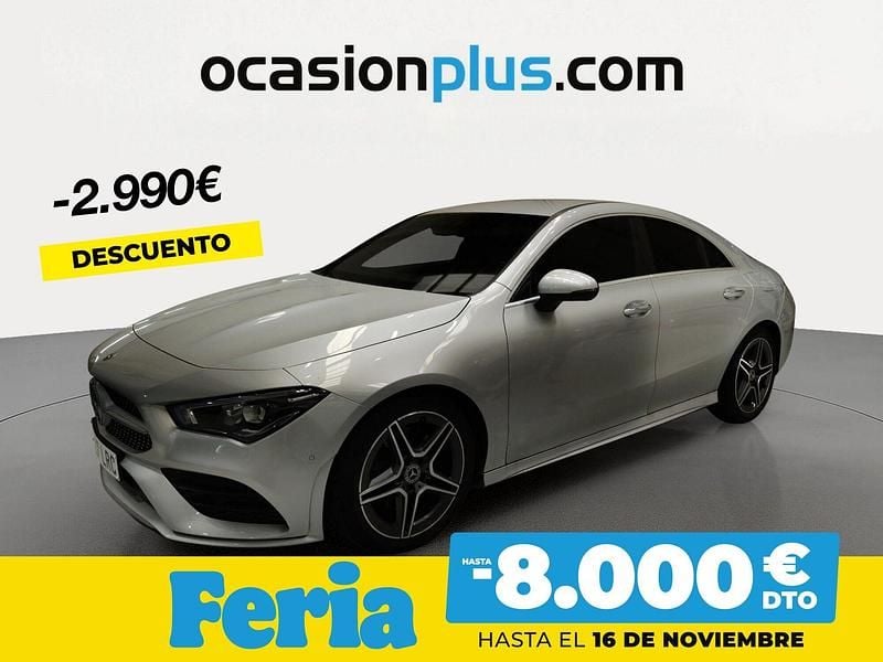 Gris Usado 2021 Mercedes CLA200 Berlina | 31.750 € (Precio justo) - Imagen 1/4