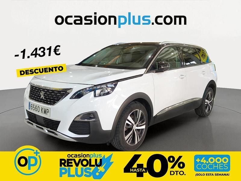 Usado Peugeot 5008 Allure 130 CV (95 kW) 2018 Blanco SUV