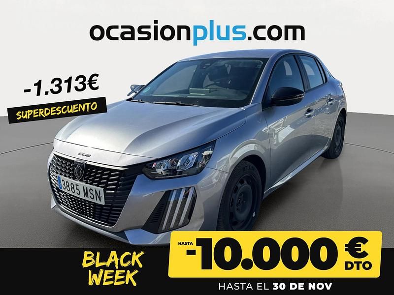 Gris Usado 2024 Peugeot 208 Active Utilitario | 14.250 € (Precio justo) - Imagen 1/4