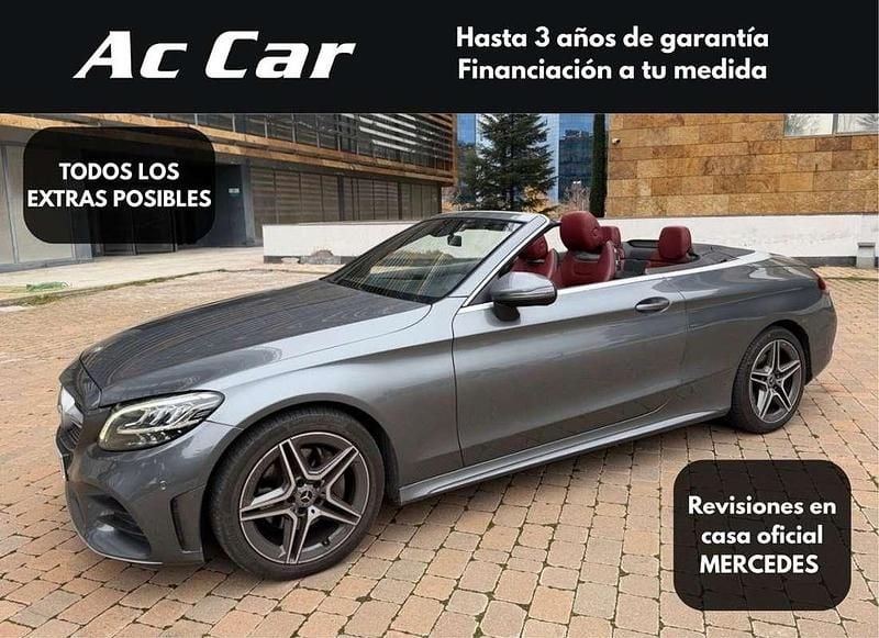 Usado Mercedes C220 194 CV (142 kW) 2019 Gris Descapotable