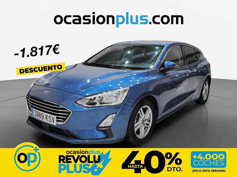 Usado Ford Focus Trend+ 125 CV (91 kW) 2019 Azul Berlina