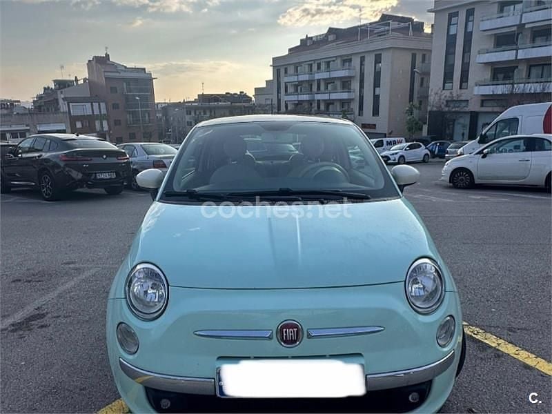 Usado Fiat 500 Lounge 69 CV (50 kW) 2015 Azul Berlina
