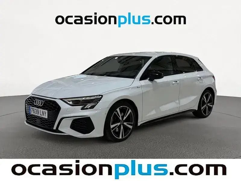 Blanco Usado 2021 Audi A3 Sportback S-Line Utilitario | 25.819 € (Precio justo) - Imagen 1/4