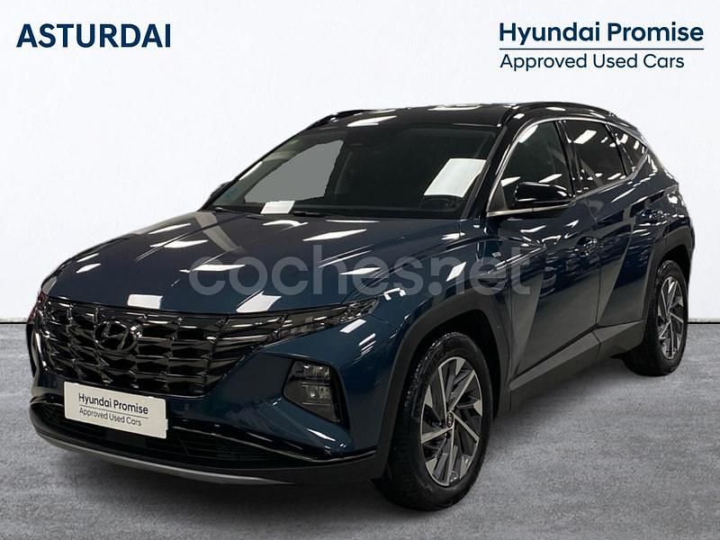 Azul Usado 2021 Hyundai Tucson SUV | 21.990 € (Un poco caro) - Imagen 1/4