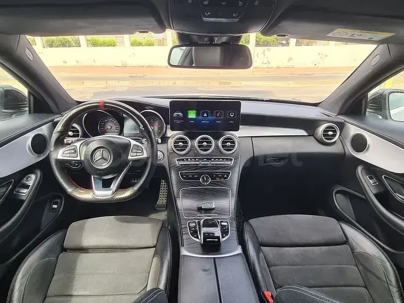 Usado Mercedes C220 AMG line 170 CV (125 kW) 2016 Gris / plata Coupe