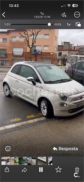 Usado Fiat 500 Dolcevita 69 CV (50 kW) 2019 Blanco Berlina