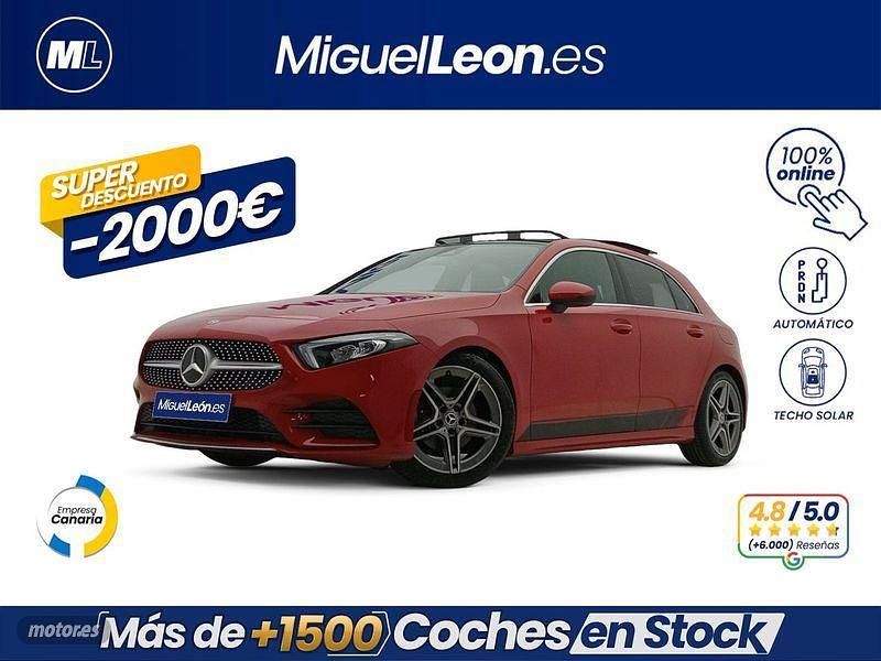Rojo Usado 2019 Mercedes A180 Berlina | 23.985 € (Precio justo) - Imagen 1/3