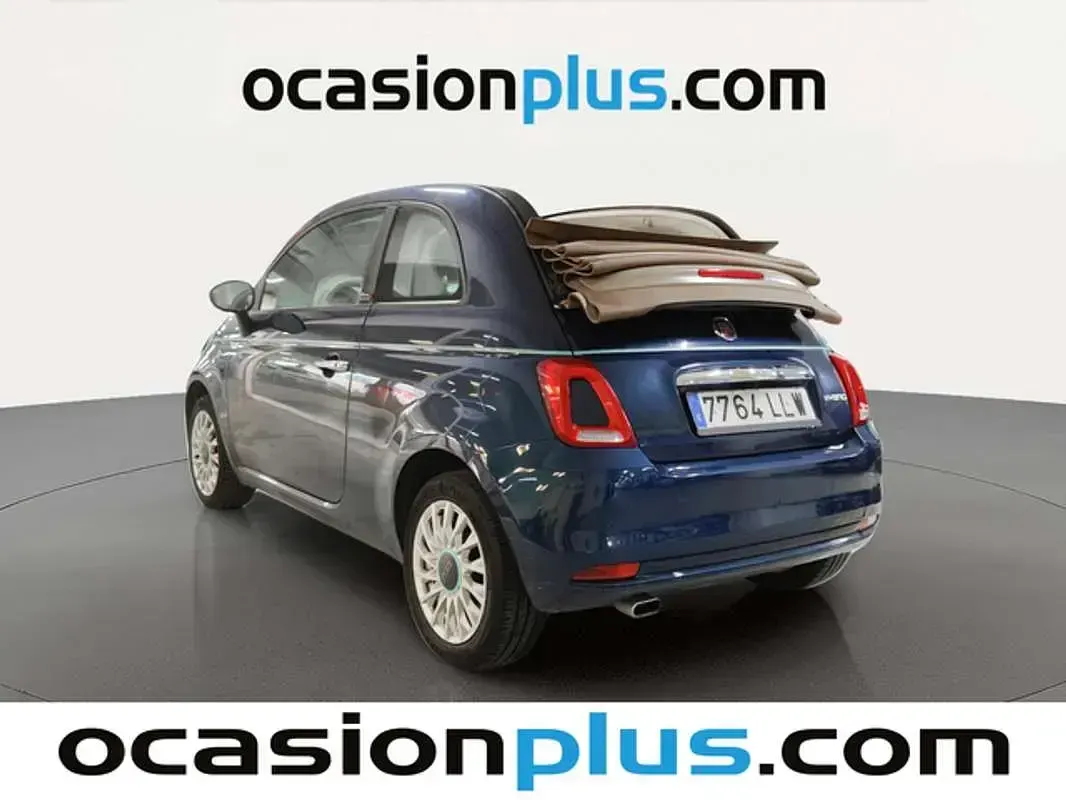 Usado Fiat 500C Lounge 70 CV (51 kW) 2020 Azul Descapotable