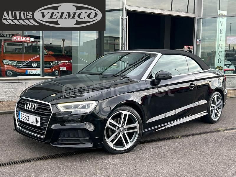 Negro Usado 2020 Audi A3 Cabriolet S-Line Descapotable | 25.990 € (Precio justo) - Imagen 1/4