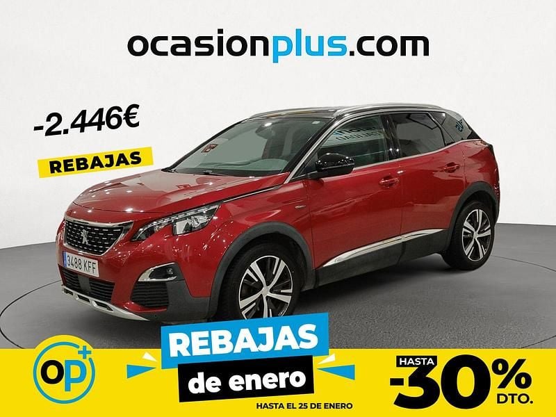 Rojo Usado 2017 Peugeot 3008 GT-line SUV | 15.176 € (Precio justo) - Imagen 1/3