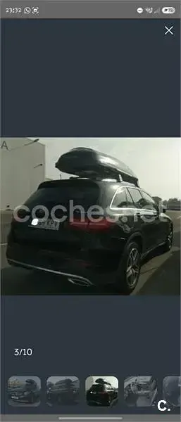 Usado Mercedes GLC220 170 CV (125 kW) 2018 Negro SUV