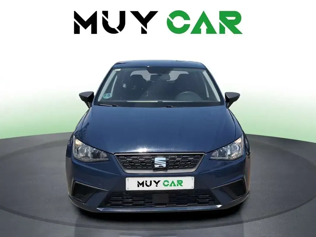 Usado Seat Ibiza Reference 95 CV (69 kW) 2019 Azul Utilitario
