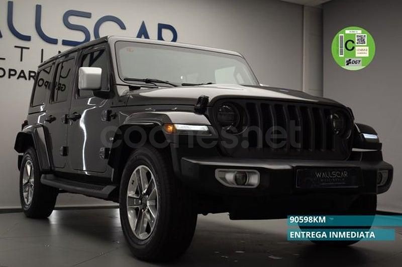 Usado Jeep Wrangler Unlimited Sahara 200 CV (147 kW) 2019 Gris / plata SUV