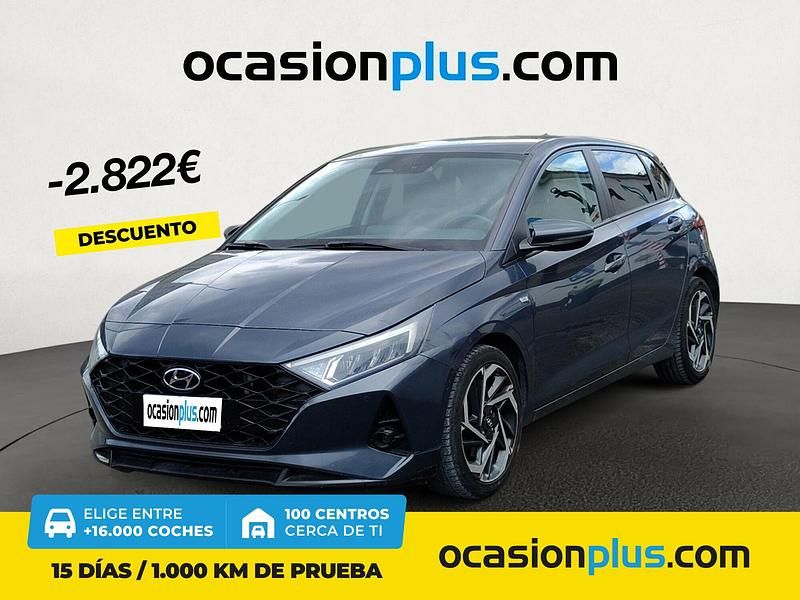Gris Usado 2021 Hyundai i20 | 13.890 € (Precio justo) - Imagen 1/4