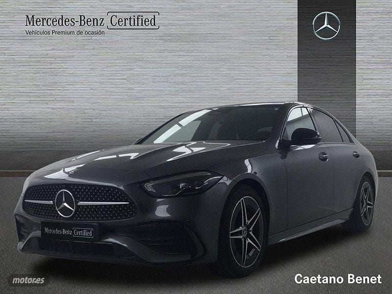 Gris / plateado Usado 2021 Mercedes C200 AMG line Berlina | 33.900 € (Precio justo) - Imagen 1/4