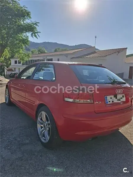 Usado Audi A3 105 CV (77 kW) 2008 Rojo Utilitario