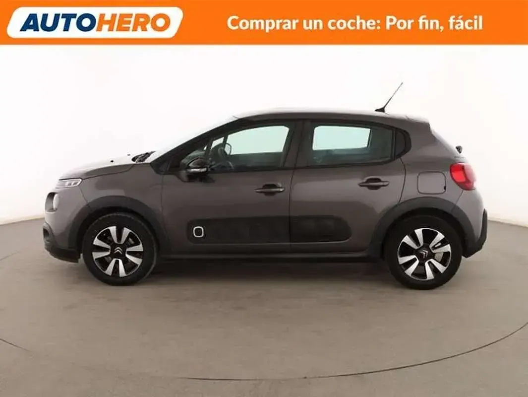 Usado Citroën C3 Feel 82 CV (60 kW) 2018 Gris Utilitario