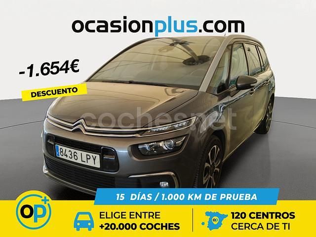 Gris / plata Usado 2021 Citroën C4 SpaceTourer Shine Monovolumen | 16.690 € (Un poco caro) - Imagen 1/4