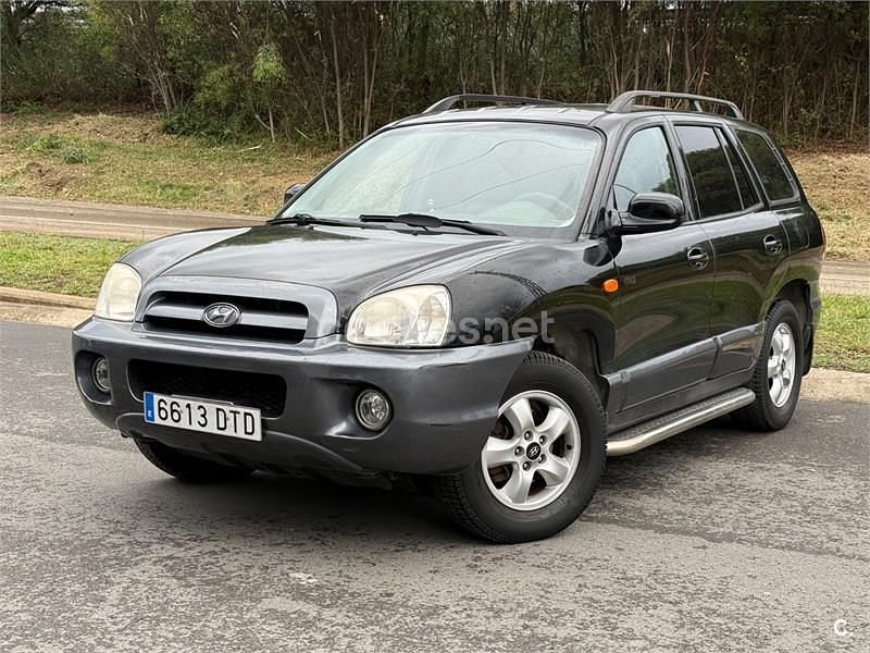 Negro Usado 2005 Hyundai Santa Fe Comfort SUV | 3490 € - Imagen 1/4