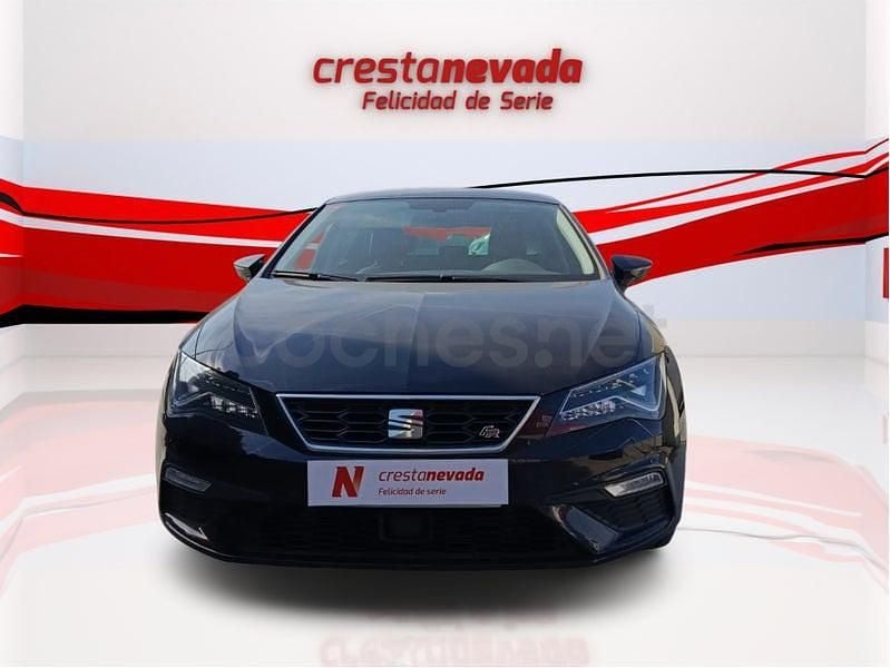 Usado Seat Leon FR 130 CV (95 kW) 2019 Negro Berlina