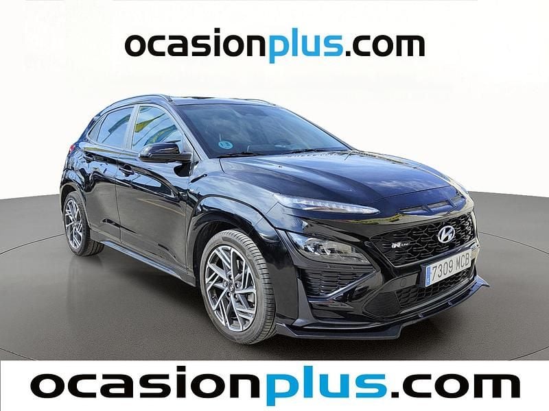 Usado Hyundai Kona N Line 120 CV (88 kW) 2022 Negro SUV