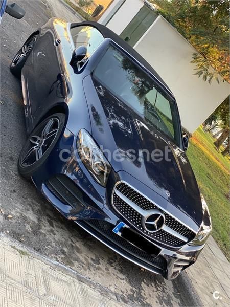Azul Usado 2019 Mercedes E220 Descapotable | 40.500 € (Precio justo) - Imagen 1/4