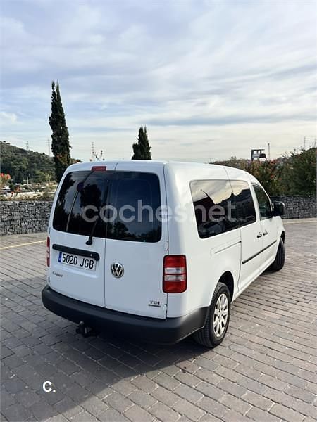 Blanco Usado 2016 VW Caddy Maxi Trendline Monovolumen | 12.500 € - Imagen 1/4