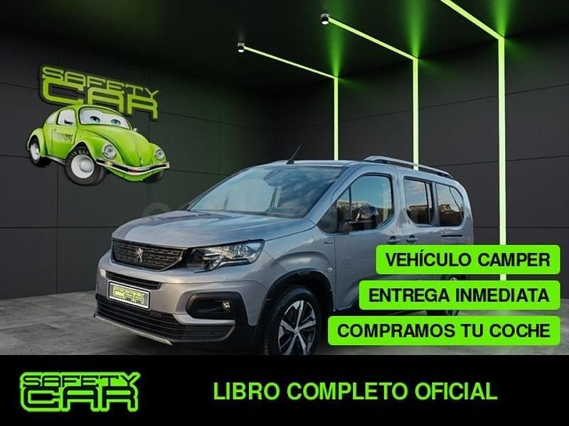 Usado Peugeot Rifter GT-line 130 CV (95 kW) 2020 Gris / plata Monovolumen