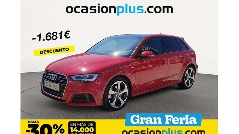 Rojo Usado 2018 Audi A3 Sportback S-Line Utilitario | 16.819 € (Buen precio) - Imagen 1/4