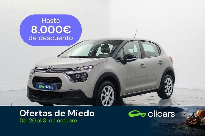 Negro Usado 2022 Citroën C3 Live Utilitario | 12.290 € (Precio justo) - Imagen 1/4