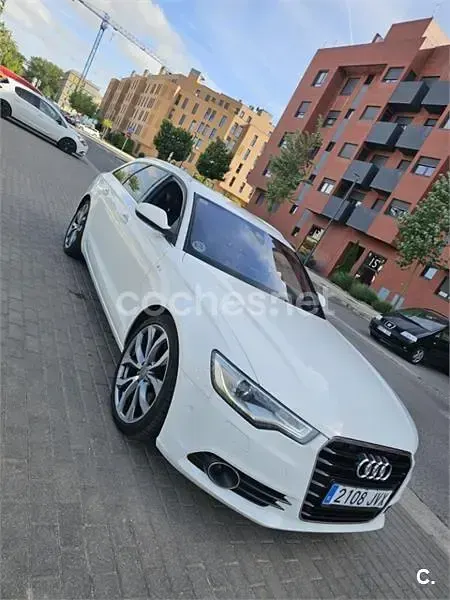 Usado Audi A6 S-Line 204 CV (150 kW) 2013 Blanco Familiar