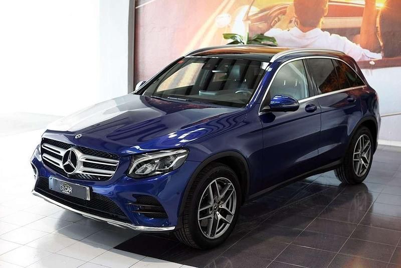 Usado Mercedes GLC250 204 CV (150 kW) 2019 Azul SUV