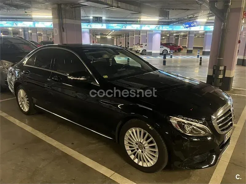 Usado Mercedes C200 Exclusive 136 CV (100 kW) 2015 Negro Berlina